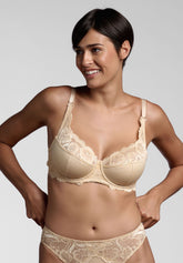 Balconetto con Ferretto 255 Belseno Pizzo - Fard - Fard | Lepel