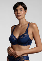 Balconetto con Ferretto 255 Belseno Pizzo - Blu - Blu | Lepel