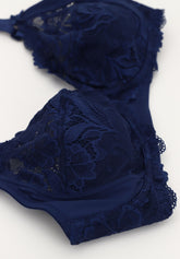 250 Belseno Pizzo wireless bra - Blue - Blu | Lepel