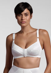 Reggiseno senza ferretto con Apertura Frontale Adele Classic - Bianco - Bianco | Lepel