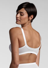 Reggiseno senza ferretto con Apertura Frontale Adele Classic - Bianco - Bianco | Lepel