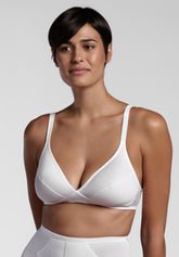 Reggiseno Incrociato senza ferretto Elettra Classic - Bianco - Bianco | Lepel