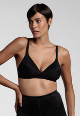 Reggiseno Incrociato senza ferretto Elettra Classic - Nero - Nero | Lepel