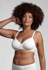 Reggiseno senza ferretto Preformato 350 Belseno Segreto Cotton - Bianco - Bianco | Lepel