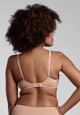 Reggiseno Incrociato senza ferretto Preformato 355 Belseno Segreto Cotton - Nudo - Nude | Lepel