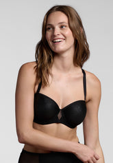 Reggiseno Fascia con Ferretto Preformato Spacer 805 Moon - Nero - Nero | Lepel
