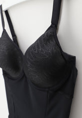 Body con Ferretto Preformato Spacer 804 Moon - Nero - Nero | Lepel