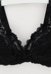 Reggiseno a Vela senza ferretto 259 Belseno Pizzo - Nero - Nero | Lepel