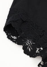 Body senza ferretto 454 Belseno Pizzo Cotton - Nero - Nero | Lepel