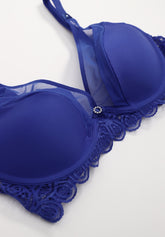 Reggiseno Balconcino con Ferretto Imbottito a Vela 485 Belseno Soir ee - Blu Elettrico - Blu laser | Lepel