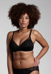 Reggiseno senza ferretto 460 Belseno Allure - Nero - Nero | Lepel