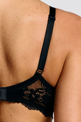 Reggiseno senza ferretto Preformato in Pizzo Elasticizzato 490 Belseno Essere - Nero - Nero | Lepel
