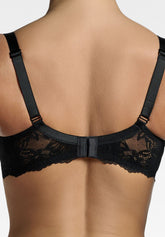 Reggiseno Balconcino con Ferretto in Pizzo Elasticizzato 491 Belseno Essere - Nero - Nero | Lepel