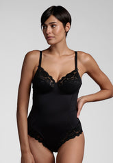 Body senza ferretto 254 Belseno Pizzo - Nero - Nero | Lepel