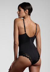 Body senza ferretto 254 Belseno Pizzo - Nero - Nero | Lepel