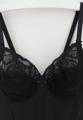 Body senza ferretto 254 Belseno Pizzo - Nero - Nero | Lepel