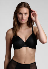 Reggiseno Balconcino con Ferretto Preformato Spacer 801 Moon - Nero - Nero | Lepel