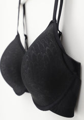 Reggiseno Balconcino con Ferretto Preformato Spacer 801 Moon - Nero - Nero | Lepel