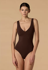 Body Bra with Removable CupsSkin2Skin - Cocoa - Cacao | Lepel