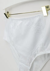 256 Belseno Pizzo high-waisted briefs - White - Bianco | Lepel
