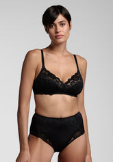 256 Belseno Pizzo high-waisted briefs - Black - Nero | Lepel