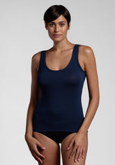 Avantgarde Essential wide-shoulder tank top - Blue - Blu | Lepel