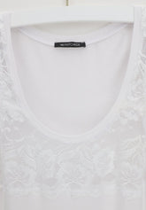 Avantgarde Essential wide-shoulder tank top - White - Bianco | Lepel