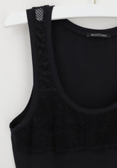 Avantgarde Essential wide-shoulder tank top - Black - Nero | Lepel
