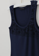 Avantgarde Essential wide-shoulder tank top - Blue - Blu | Lepel