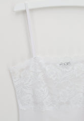 Avantgarde Essential narrow-shoulder tank top - White - Bianco | Lepel