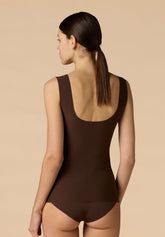 Top Bra with Removable Cups Skin2Skin - Cocoa - Cacao | Lepel
