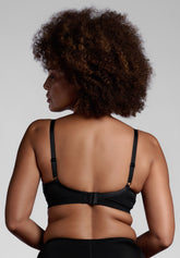 Reggiseno senza ferretto 650 Cotone sulla Pelle - Nero - Nero | Lepel