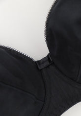 Reggiseno senza ferretto 650 Cotone sulla Pelle - Nero - Nero | Lepel