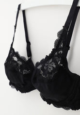 Balconetto con Ferretto 255 Belseno Pizzo - Nero - Nero | Lepel