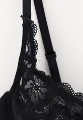 Balconetto con Ferretto 255 Belseno Pizzo - Nero - Nero | Lepel