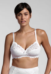 Reggiseno senza ferretto 250 Belseno Pizzo - Bianco - Bianco | Lepel