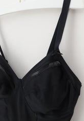 Body senza ferretto 274 Cotone sulla Pelle - Nero - Nero | Lepel