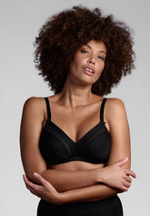 Reggiseno senza ferretto 270 Cotone sulla Pelle - Nero - Nero | Lepel