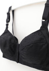 Reggiseno senza ferretto con Apertura Frontale Adele Classic - Nero - Nero | Lepel