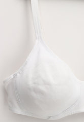 Reggiseno senza ferretto con Lunetta Karen Simply Cotone - Bianco - Bianco | Lepel