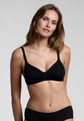 Reggiseno senza ferretto con Lunetta Karen Simply Cotone - Nero - Nero | Lepel