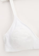 Brassiere senza ferretto Preformata Linda Simply Cotone - Bianco - Bianco | Lepel