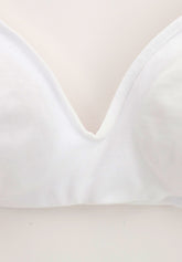 Brassiere senza ferretto Preformata Linda Simply Cotone - Bianco - Bianco | Lepel