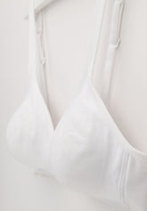 Reggiseno Triangolo senza ferretto Megan Simply Cotone - Bianco - Bianco | Lepel