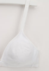 Reggiseno Triangolo senza ferretto Megan Simply Cotone - Bianco - Bianco | Lepel