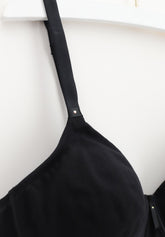 Reggiseno senza ferretto Preformato 350 Belseno Segreto Cotton - Nero - Nero | Lepel