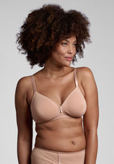Reggiseno senza ferretto Preformato 350 Belseno Segreto Cotton - Nudo - Nude | Lepel