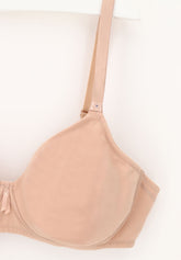 Reggiseno senza ferretto Preformato 350 Belseno Segreto Cotton - Nudo - Nude | Lepel