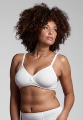 Reggiseno Incrociato senza ferretto Preformato 355 Belseno Segreto Cotton - Bianco - Bianco | Lepel