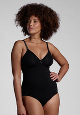Body Incrociato senza ferretto Preformato 354 Belseno Segreto Cotton - Nero - Nero | Lepel